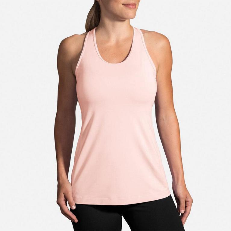 Brooks Pick-Up Women's Running Tank Top - Pink (69241-EQPB)